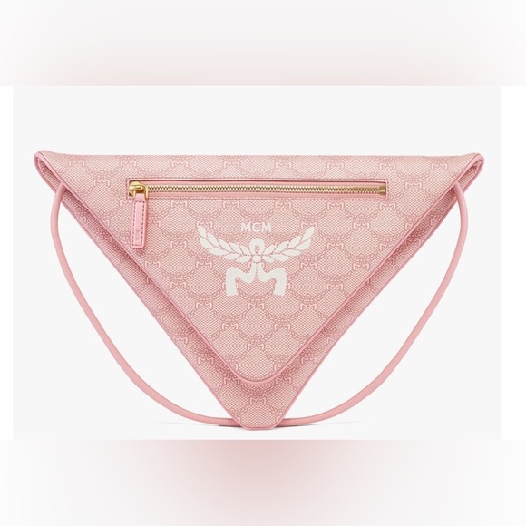 MCM Handbags - MCM Blush Pink Crossbody Bag Himmel Triangle Pouch in Lauretos - NWT
